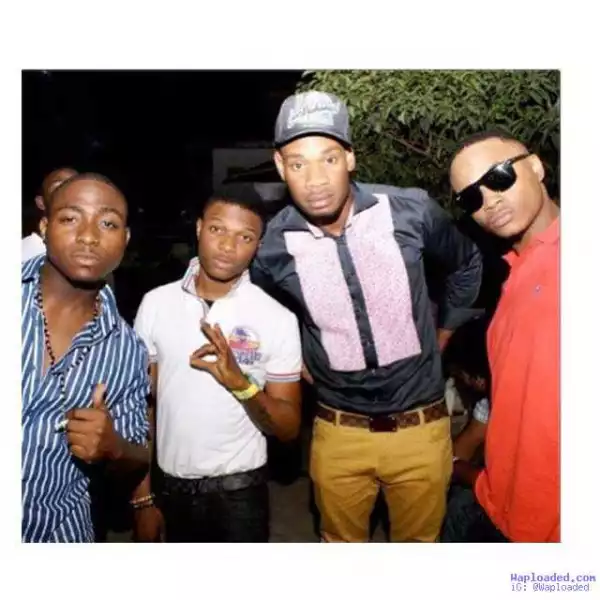 Check Out Davido, Wizkid, D’Prince & Sina Rambo In One Epic Throwback Photo